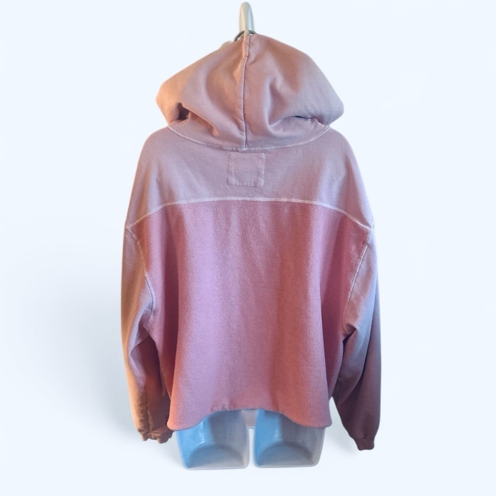 Lily & Lottie Chelsea Deboer Distressed Hoodie Size Medium Light Pink Raw Edges - Picture 5 of 13